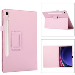 Mobigear Classic Samsung Galaxy Tab S11 Knížkové pouzdro + Držák na stylus - Růžová