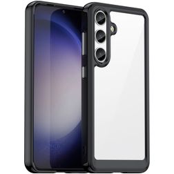 Mobigear Crystal Samsung Galaxy S24 Plus Hårdt Bagsidecover - Sort