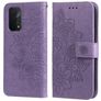 Mobigear Flowers OPPO A74 5G Pungetui med Seddelrum - Lilla