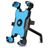 Mobigear PushHold Supporto moto per smartphone Specchietto retrovisore Pinza Universale - Blu