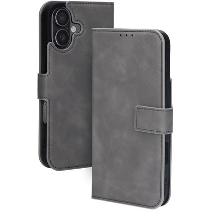 Mobiparts Classic Wallet iPhone 17 MagSafe Funda tipo libro - Granite Grey