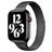Mobigear Slim Loop Milanesisk loop Apple Watch Armband Magnetlås - 42/41/40/38 mm - Svart