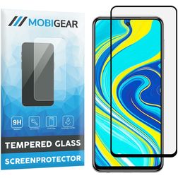 Mobigear Premium Xiaomi Redmi Note 9S Tempered Glass Screen Protector - Case Friendly - Black