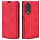 Mobigear Retro Slim HONOR 70 Lompakkokotelo + Setelitasku - Punainen