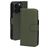 Mobiparts iPhone 16 Pro MagSafe Case Genuine Leather Detachable 2-in-1 Wallet Case Wallet - Green