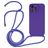 Mobigear Lanyard iPhone 14 Pro Silikon Skal med rem - Lila