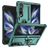 Mobigear Armor Ring Samsung Galaxy Z Fold 4 Tvrdý plast Zadní kryt odolný proti nárazům s prstýnkem - Zelená