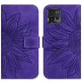 Mobigear Sunflower Motorola Moto G72 Lompakkokotelo + Setelitasku - Violetti