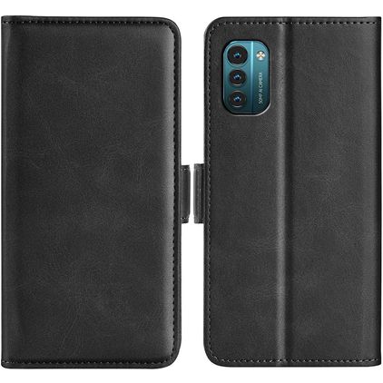 Mobigear Slim Magnet Nokia G21 Funda tipo libro Cartera - Negro