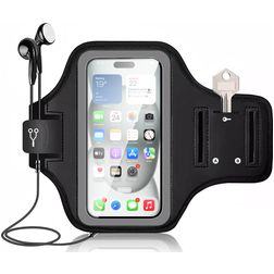 Mobigear Go Active Running Phone Holder Neoprene Sports Case Sports armband - Medium - Black