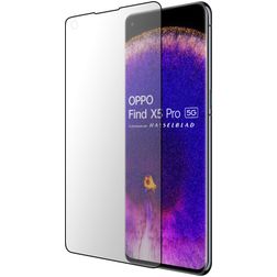 Mobiparts Curved OPPO Find X5 Pro Tempered Glass Screen Protector - Case Friendly - Black
