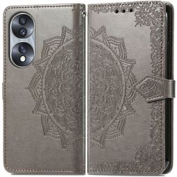 Mobigear Mandala HONOR 70 Funda tipo libro Cartera - Gris