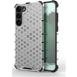Mobigear Honeycomb Samsung Galaxy S23 Plus Plástico rígido Capa traseira Antichoque - Branco