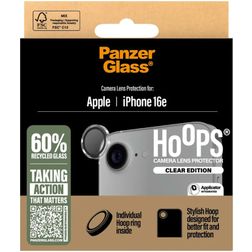 PanzerGlass Hoops iPhone 16e Glas Kameralinsebeskytter - Case Friendly