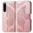 Mobigear Butterfly Sony Xperia 5 IV Lompakkokotelo + Setelitasku - Ruusukulta