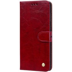 Mobigear Wallet Samsung Galaxy A9 (2018) Pungetui med Seddelrum - Rød