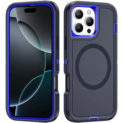 Mobigear Rugged Mag iPhone 16 Pro Max MagSafe Hardcase Back cover Antiurto - Blu navy