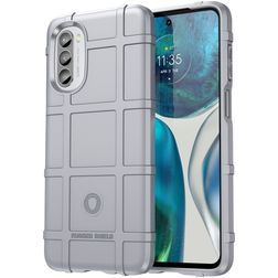Mobigear Rugged Shield Motorola Moto G82 Fleksibel TPU Bagsidecover Stødsikkert - Grå