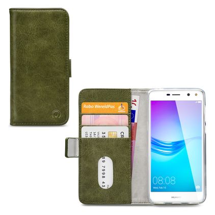 Mobilize Elite Gelly Huawei Y5 (2017) Lompakkokotelo + Setelitasku - Vihreä