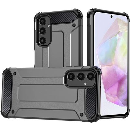 Mobigear Outdoor Samsung Galaxy A16 Tvrdý plast Zadní kryt odolný proti nárazům - Šedá