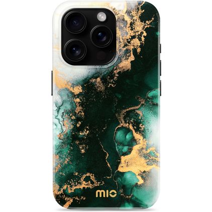 MIO iPhone 16 Pro MagSafe Tvrdý plast Zadní kryt - Green Marble