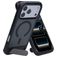 Mobiparts Hardcover iPhone 17 Pro Max MagSafe Kova Suojakuori + Teline - Satin Black