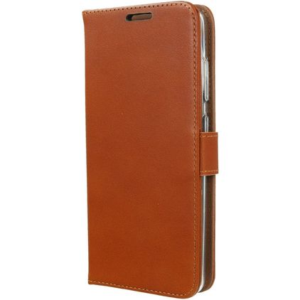 Valenta Classic Samsung Galaxy S20 Ultra Piel auténtica Funda tipo libro Cartera - Coñac