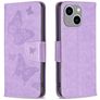 Mobigear Butterfly iPhone 15 Plus Capa livro Carteira - Roxo