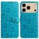 Mobigear Flowers iPhone 17 Pro Max Wallet case - Blue