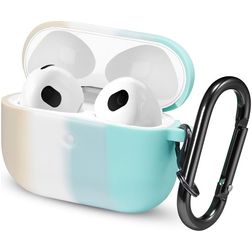 Mobigear Colors Funda Silicona flexible para Apple AirPods 3 - Blanco / Verde