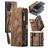 CaseMe 008 Samsung Galaxy A52s 5G Funda tipo libro 2 en 1 con carcasa extraíble Cartera - Marrón