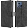 Mobigear Croco Motorola Edge 30 Fusion Plånboksfodral med sedelfack - Svart