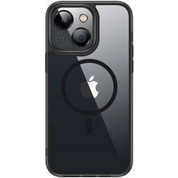 Valenta Trend iPhone 13 MagSafe Hårdt Bagsidecover - Gennemsigtig / Sort