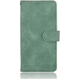 Mobigear Retro LG Velvet Pungetui med Seddelrum - Grøn