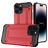 Mobigear Outdoor iPhone 14 Pro Funda Plástico rígido Carcasa Antigolpes - Rojo