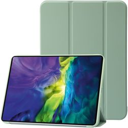 Mobigear Tri-Fold Gel iPad 11 (2025) TPU / Umělá kůže Knížkové pouzdro - Zelená