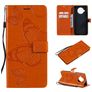 Mobigear Butterfly Xiaomi Mi 10T Lite Lompakkokotelo + Setelitasku - Oranssi