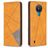 Mobigear Rhombus Slim Nokia 1.4 Pungetui - Cognac