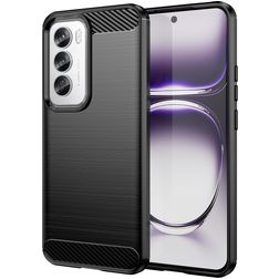 Mobigear Brushed Slim OPPO Reno 12 Pro Flexibilní TPU Zadní kryt - Černá