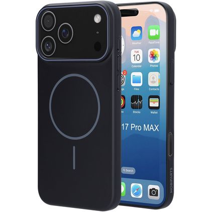 Mobiparts Slim Line iPhone 17 Pro Max MagSafe Hardcase Etui plecki - Onyx Black