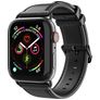 Dux Ducis Business Aito nahka Apple Watch Ranneke Solki - 49/46/45/44 mm - Musta