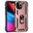 Mobigear Armor Ring iPhone 13 Pro Fodral Hårdplast Skal Stötsäkert med ringhållare - Roséguld