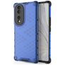 Mobigear Honeycomb HONOR 70 Tvrdý plast Zadní kryt odolný proti nárazům - Modrá