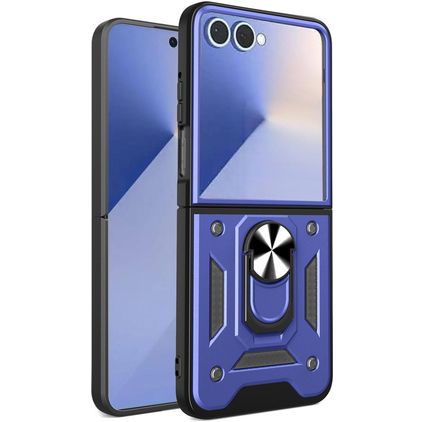 Mobigear Armor Ring Samsung Galaxy Z Flip 7 Hardcase Back cover Antiurto con anello - Blu