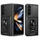 Mobigear Armor Ring Cam Slide Samsung Galaxy Z Fold 7 Funda Plástico rígido Carcasa Antigolpes con anillo y tapa deslizante para cámara - Negro