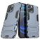 Mobigear Armor Stand iPhone 13 Pro Max Funda Plástico rígido Carcasa Antigolpes con soporte - Azul