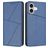 Mobigear Frosted Flip iPhone 17 Funda tipo libro Cartera - Azul