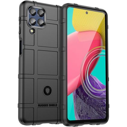 Mobigear Rugged Shield Samsung Galaxy M53 Flexibel TPU Skal Stötsäkert - Svart