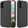Mobigear Rubber Touch iPhone 16 Silikon Zadní kryt - Černá