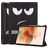 Mobigear Tri-Fold Gel Samsung Galaxy Tab S7 FE TPU / Cuero sintético Funda tipo libro + Portalápices - Do Not Touch